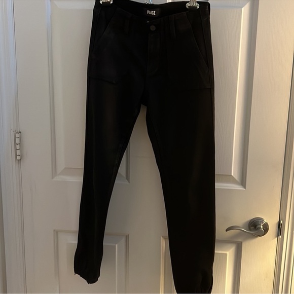 PAIGE Mayslie LUX coated cropped jogger - Picture 6 of 7